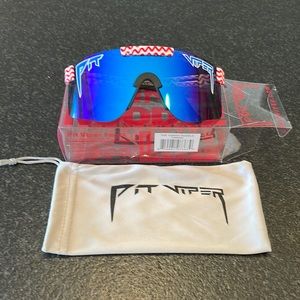 Single wide Pit Viper Sunglasses. Yankee Doodle